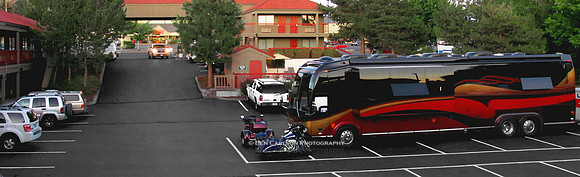 Motor Coach at Motel