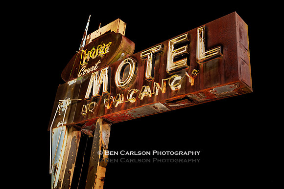 Motel Sign Abandoned