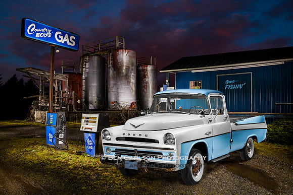 1957 Sweptside Country Boys Gas Station