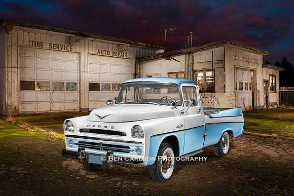 1957 Dodge Sweptside Gas Station