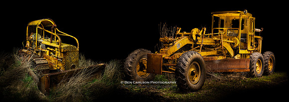 Bulldozer Roadgrader Abandoned