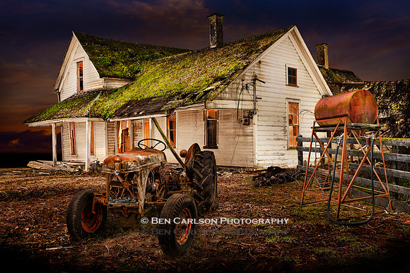 Abandoned House Tractor Fuel Tank