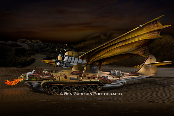 Steam Punk Tracked Airplane