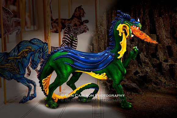 Dragon Igknighter Carousel Ride Into Cave