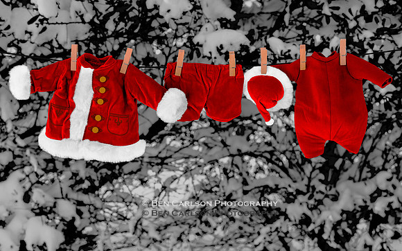 Santa Wash Clothes Line
