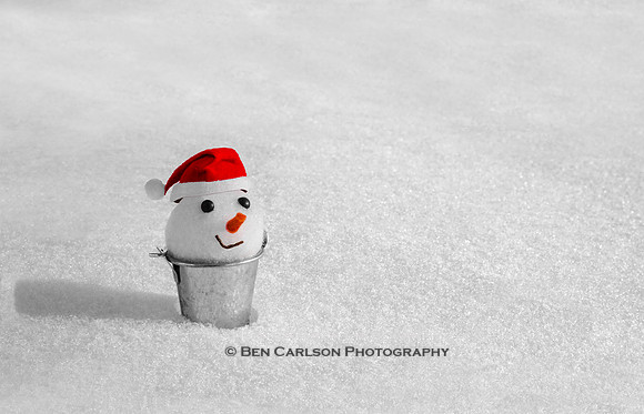 Bucket Snowman